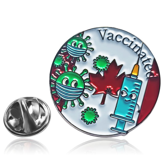 Canada Vaccinated Pin