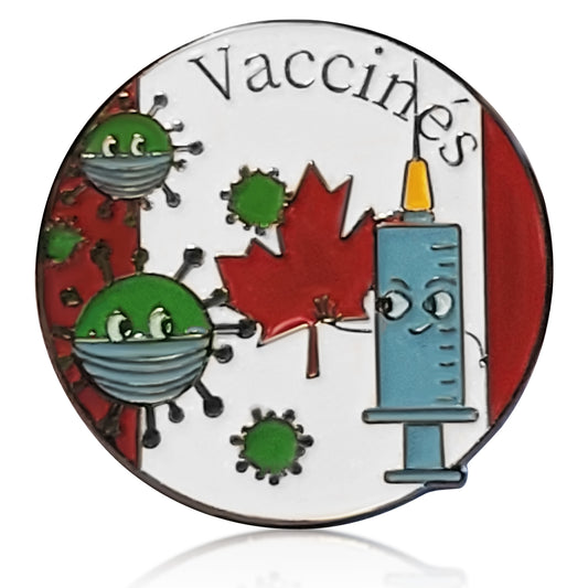 Limited Edition Canada Vaccinated Pin Francais